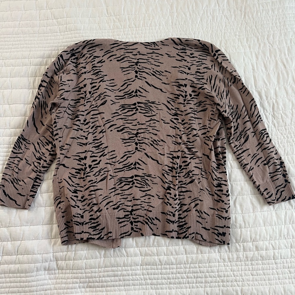 Cardigan Brand - Animal Print Cardigan - Picture 5 of 5